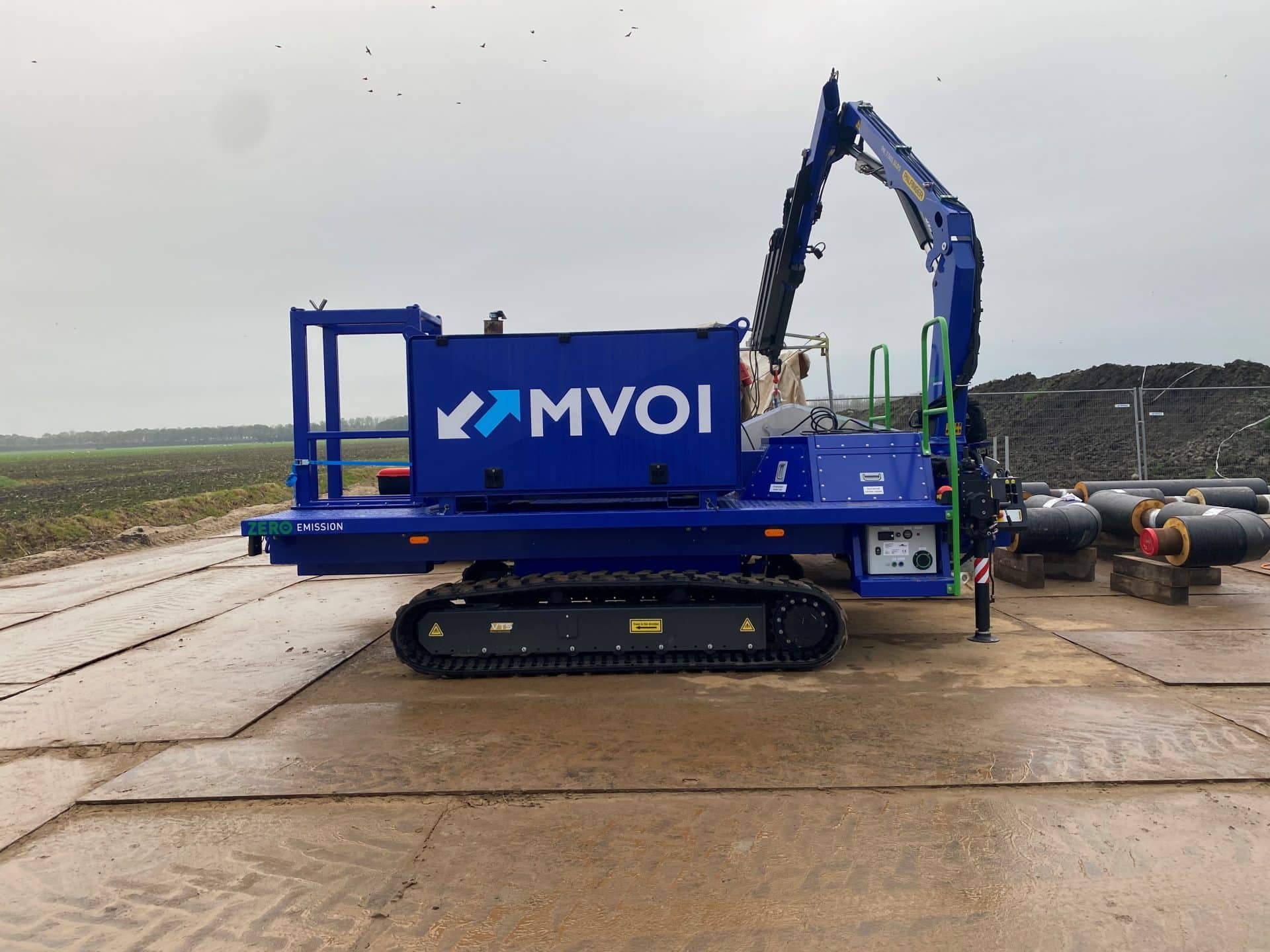 Duurzaamheid: Volledig elektrisch aangedreven lasrups in gebruik bij project SVP